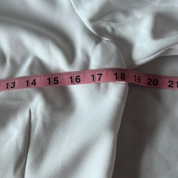 Danielle Bernstein Puff Sleeve Dress L NWT $89 Crystal Button Mini Cocktail - Picture 8 of 11